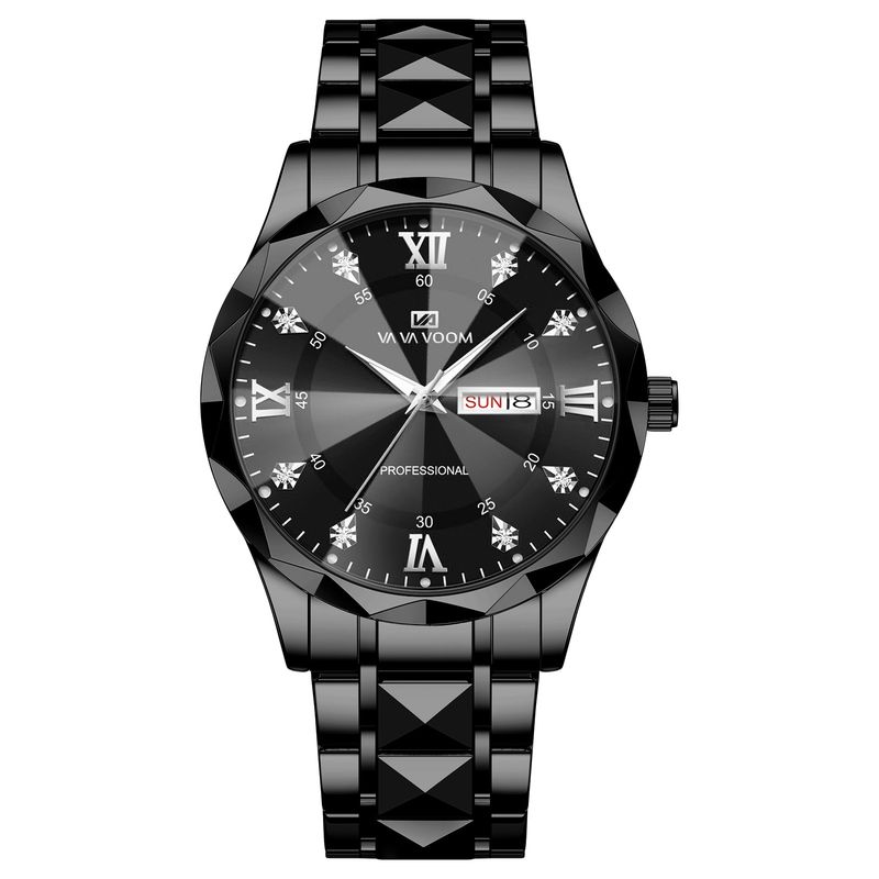 Montre d'affaires pour homme VAVA VOOM, étanche et tendance, avec design diamant_voghion.com