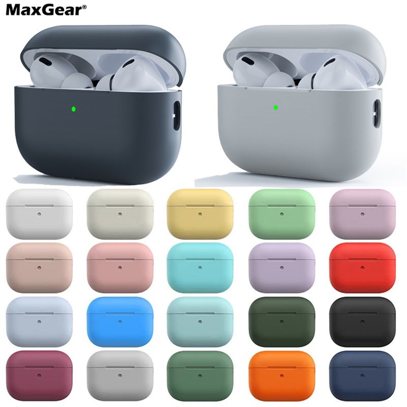 1/2, 3 Ultra-Thin Silicone Earphone Cases Protective Headphones Case For IPhone Pro 2 Airpods Covers_voghion.com