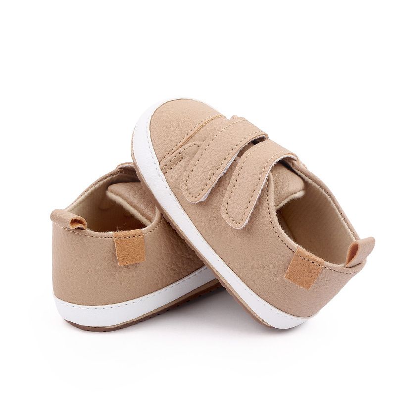 Mère et enfants printemps et automne chaussures bébé 3-6-12 mois bébé double Velcro chaussures enfant en bas âge chaussures bébé M22-13_voghion.com