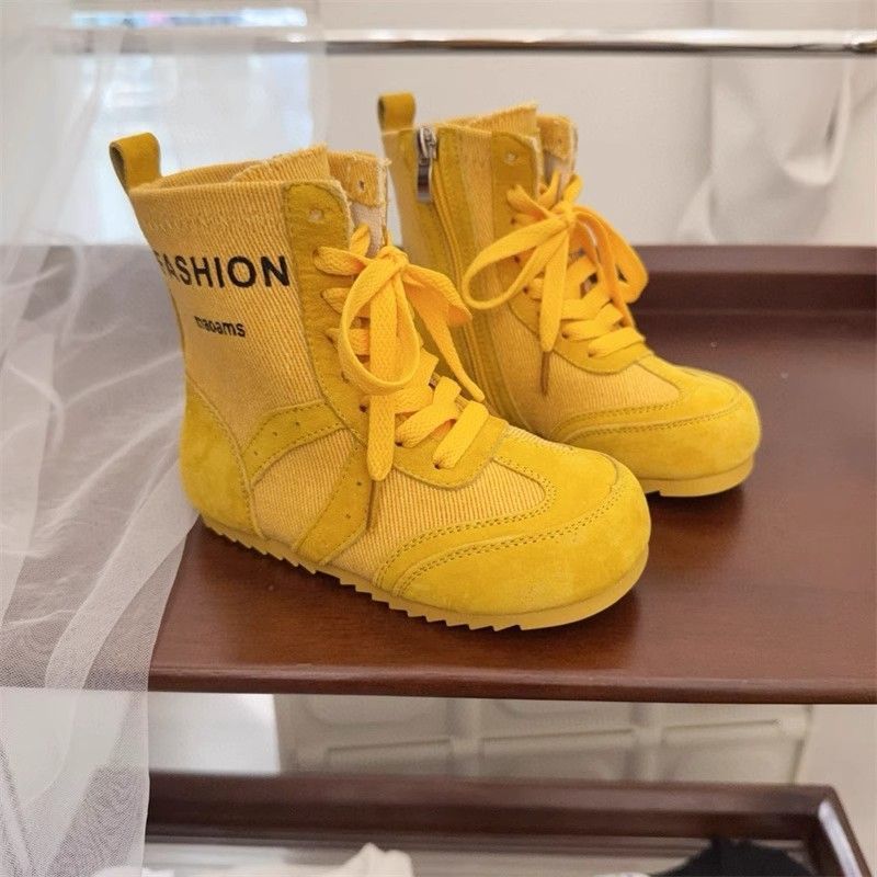 Martin im postapokalyptischen Stil für Mädchen, Herbst, neue dünne kurze Stiefel 2025, atmungsaktive Einzelstiefel, modische Canvas-Stiefel_voghion.com