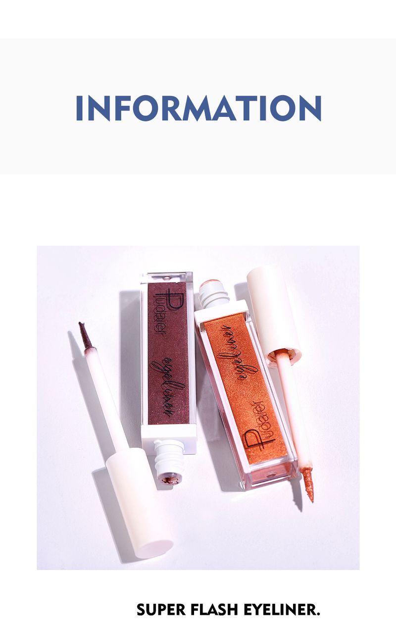 Vedenkestävä 12 väriä Eye Liner Pen Nestemäinen Eyeliner Pudaier Kosmeettinen Värikäs Eyeliner Pencil universaalille ihotyypille_voghion.com