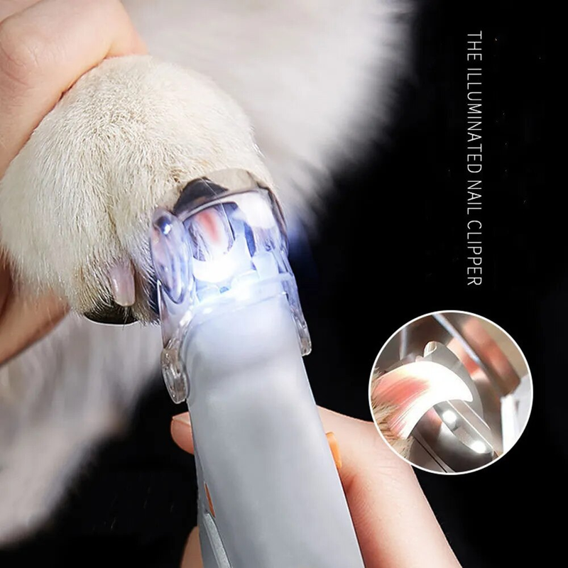 New Professional Clipper Scissors Dog Cat Cutter Toe Claw Clippers Scissor LED Light Nail Trimmer Pet Supplies_voghion.com