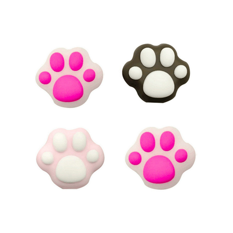 1 pz. Simpatica protezione per cavi a forma di zampe di gatto per iPhone, kawaii, rosa, da scrivania, per cavi USB, organizer per cavi._voghion.com