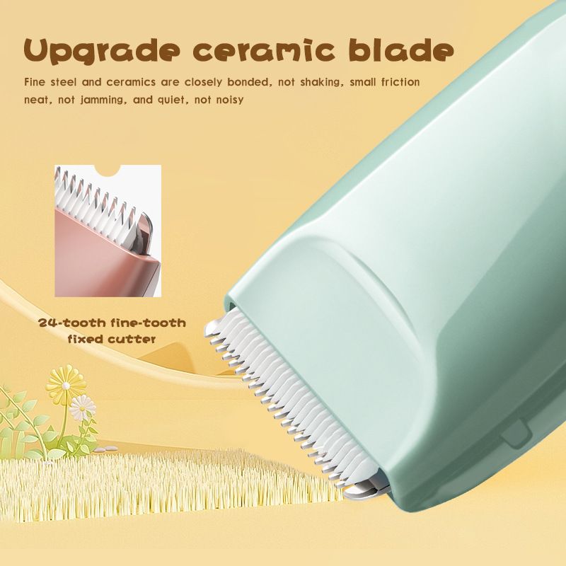 Tagliacapelli elettrico per bambini con lama in ceramica, strumento per lo styling dei capelli dei bambini_voghion.com