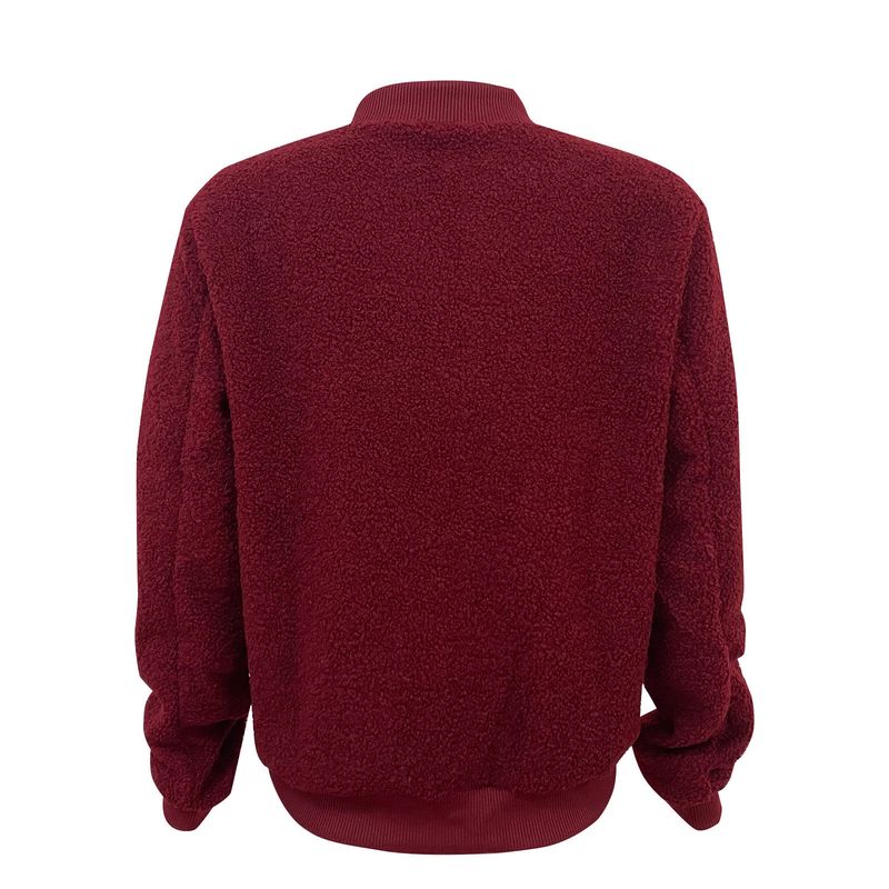 Fleecejack met rits voor dames - comfortabele winteroutfit met zachte sherpavoering, lichtgewicht en warm, casual streetwear_voghion.com