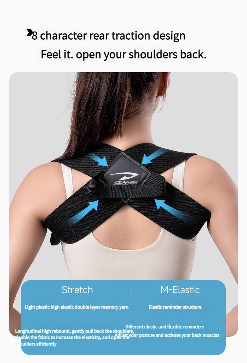 Unisex Posture Corrector - Shoulder Opening & Straight Back, Enhances Temperament, Back Shaping & Waist Support For Better Posture_voghion.com