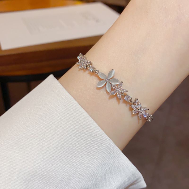 Braccialetto con cordino a forma di occhio di gatto, leggero, alla moda, di lusso, dolce, personalità, versatile, super lucido, gioiello da mano_voghion.com