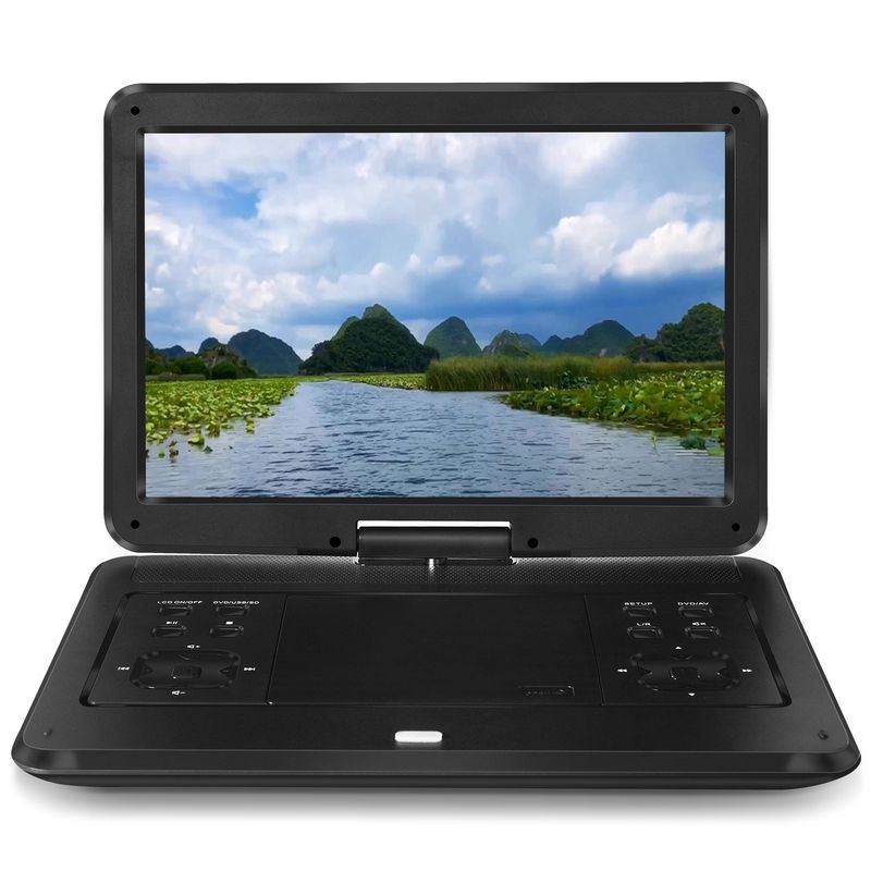 Engelsk mobil DVD HD-CD-spelare, stor skärm roterbar bärbar_voghion.com