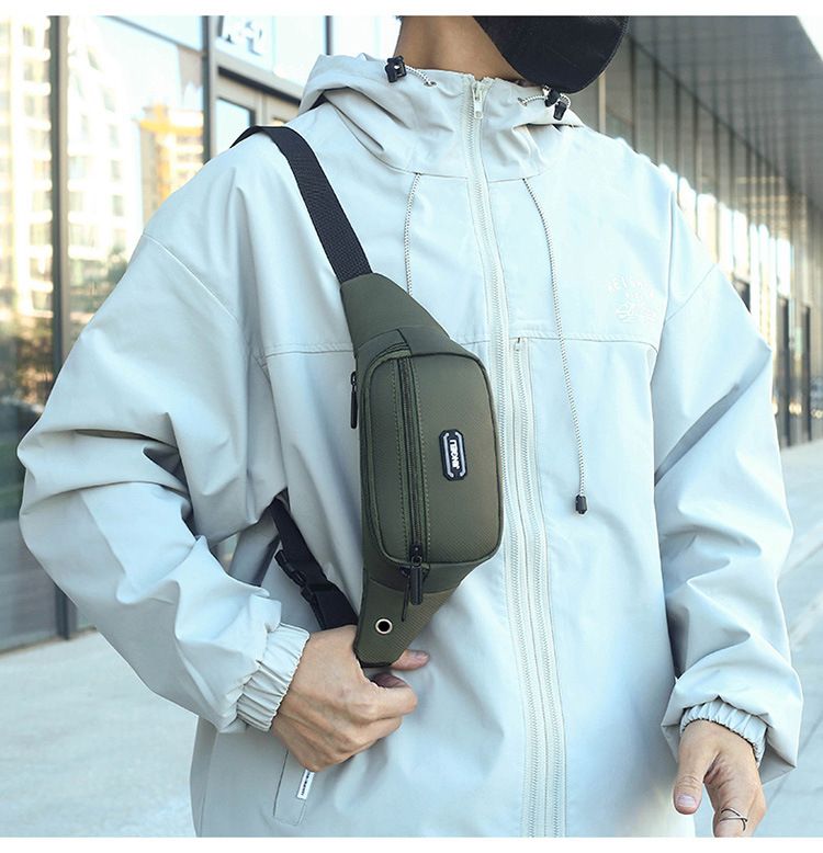 Nuova borsa da cintura per esercizi Borsa a tracolla da uomo casual alla moda per donna Borsa a tracolla da uomo di grande capacità resistente all'acqua e all'usura_voghion.com