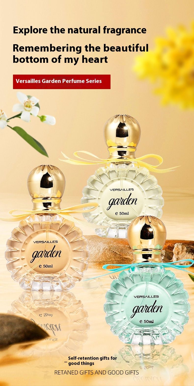 2024. gada jaunās smaržas. Populārās Versailles Garden sieviešu smaržas. Svaigs, salds, ziedu aromāts, noturīgs aromāts._voghion.com