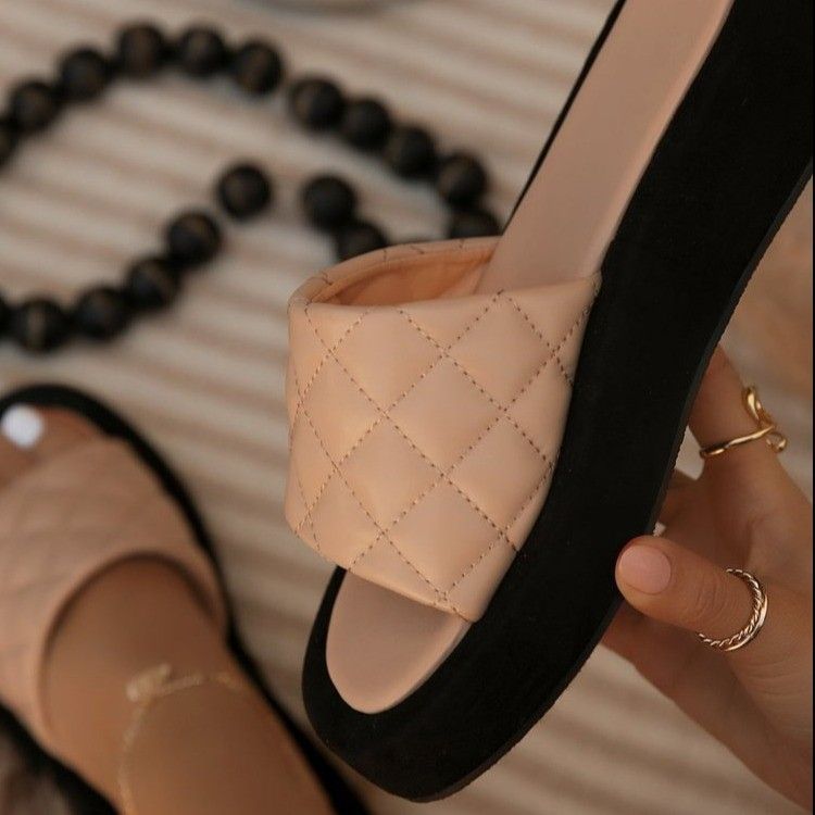 Pantofi de dama Pantofi de dama marime mare papuci cu talpa groasa sandale de plaja pentru femei papuci de femei_voghion.com