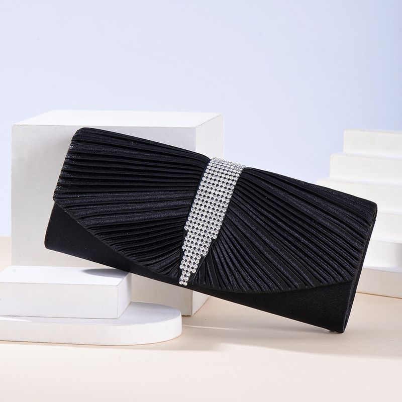 Borse da donna, borse alla moda, pochette da sera rettangolari, borse a tracolla plissettate, all'ingrosso_voghion.com