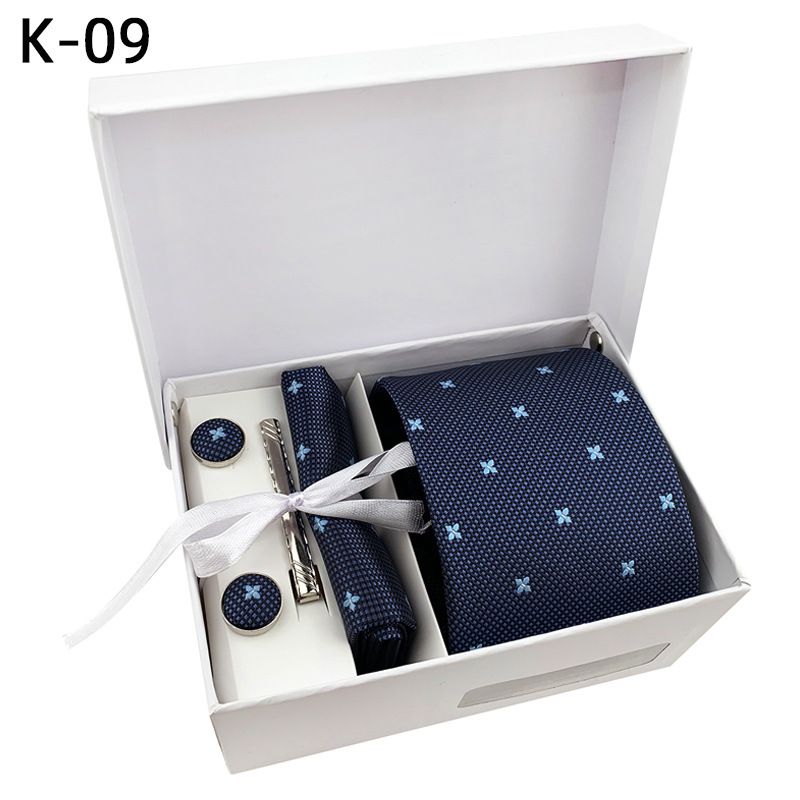 Set di 6 gemelli con fermacravatta e fazzoletto da taschino da uomo in stock, confezione regalo 2025, prezzo di fabbrica all'ingrosso_voghion.com