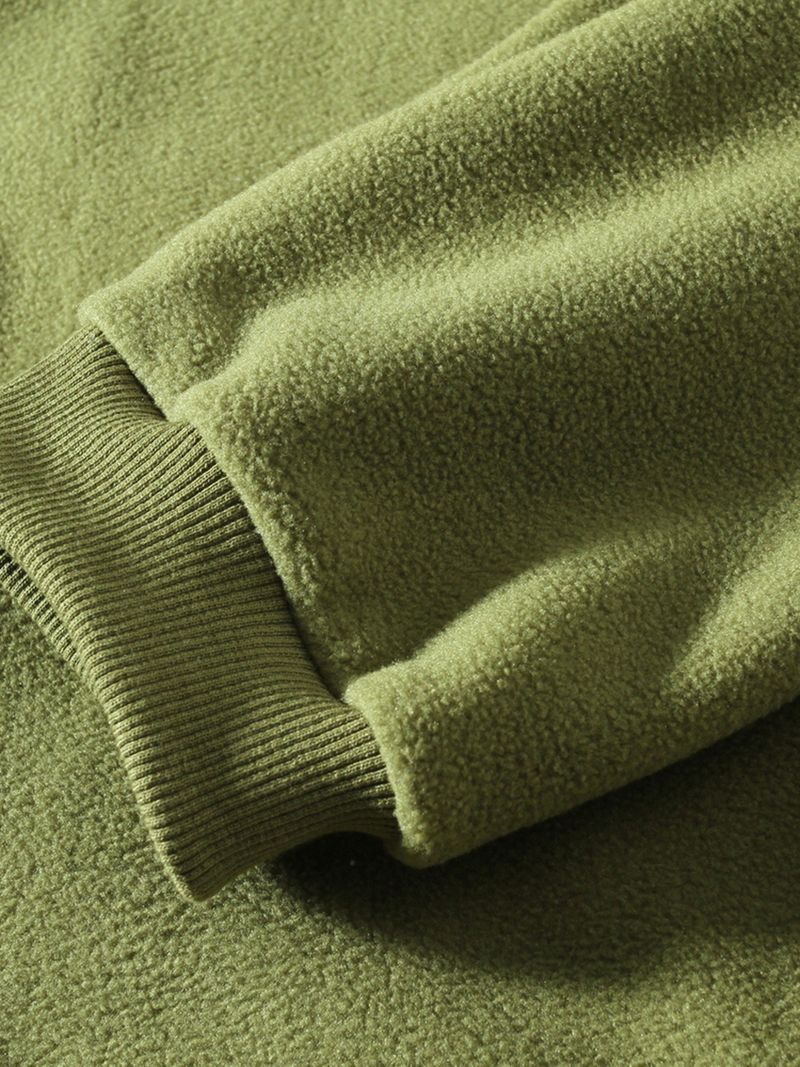 Chaqueta informal con capucha y cremallera para hombre - Sudadera ligera con cuello alto y forro polar para otoño e invierno (gris, negro, verde, beige)_voghion.com