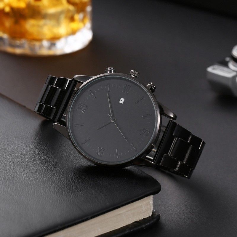 Men's Waterproof Quartz Watch - Trendy Design With Life Calendar & Date Display (Ideal For Students & Teens)_voghion.com