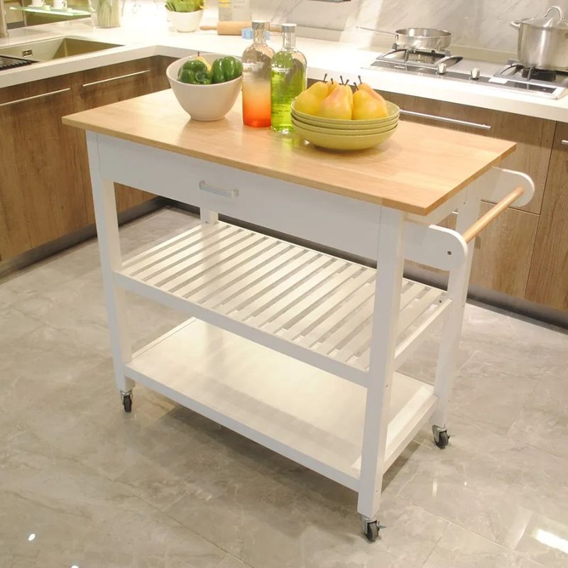 Bianco vino-faggio con cassetti, divisori, scaffali, carrello da cucina, isola portasciugamani, armadietti, scaffali_voghion.com