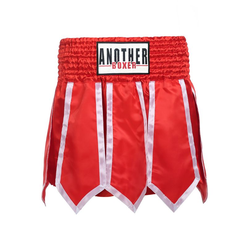 Boksarske hlače z dizajnom traku, kratke hlače za tajski boks, tekmovalne vadbene hlače, kickboxing in sanda hlače, celovita mreža
Borilne hlače_voghion.com