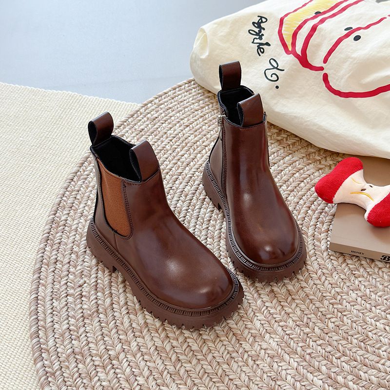 Stivali singoli corti alla moda per bambine, stile britannico, per bambine, modello Martin, autunno 2025_voghion.com
