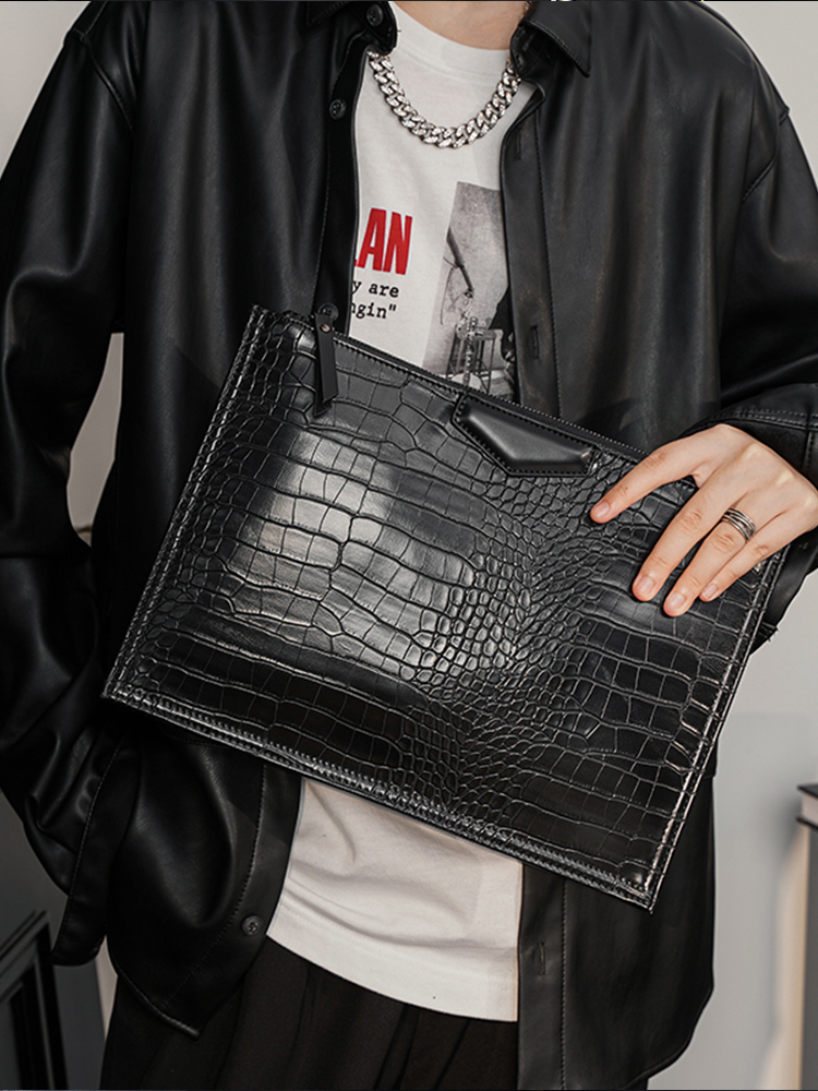 Top Quality Crocodile Men's Clutch Large Capacity Wallet and Designer Brand Business Bag and 2023 New in PU Leather_voghion.com
