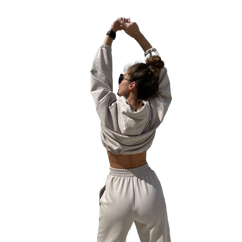 Tailleur pantalone casual da donna tinta unita_voghion.com