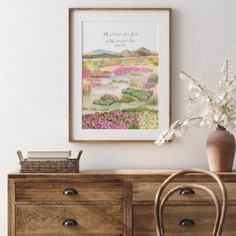 Framed Oil Core Poster Decorative Hanging Wall Canvas Print Painting_voghion.com