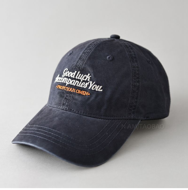 Nuovo berretto da baseball con ricamo retrò, lavato e consumato, cappello da sole casual e versatile per uomini e donne_voghion.com