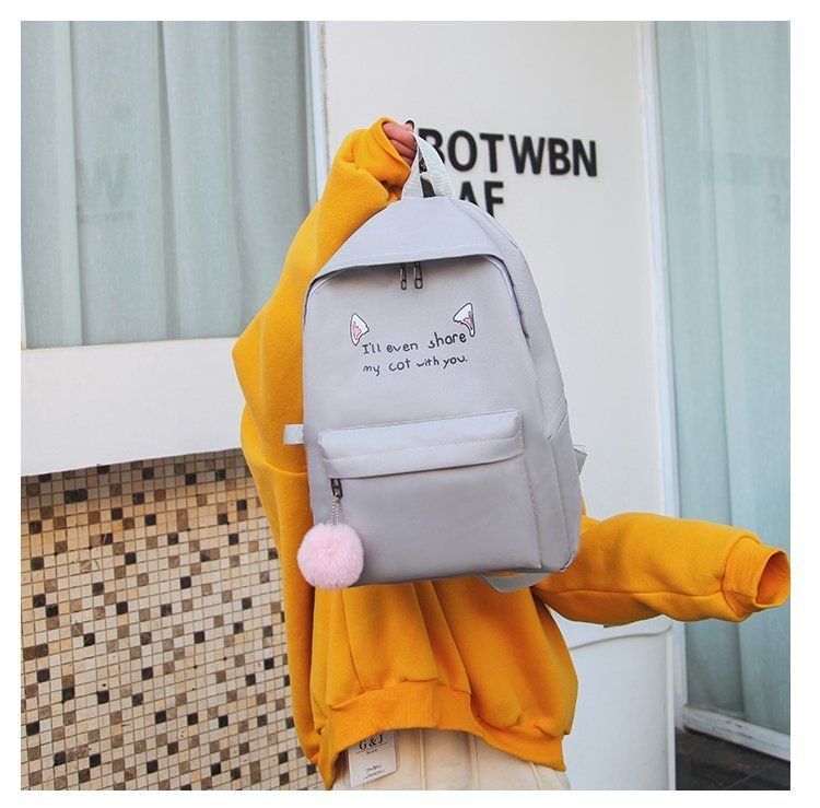 Elegante set di zaini Oxford per ragazze - Grazioso zaino scolastico con stampa animalier, grande capacità, resistente all'acqua e leggero (set da 4 pezzi)_voghion.com