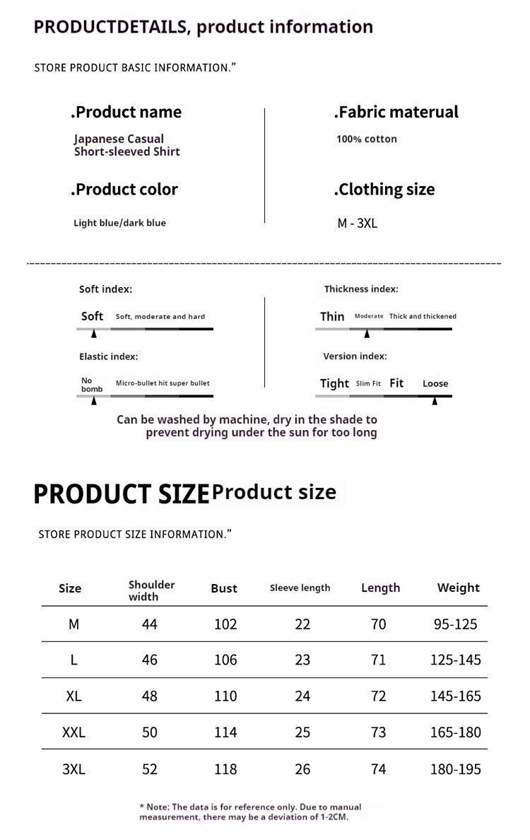Retro Denim Short Sleeved Shirt For Men, Fashionable And Versatile, Artistic And Casual Loose Top_voghion.com