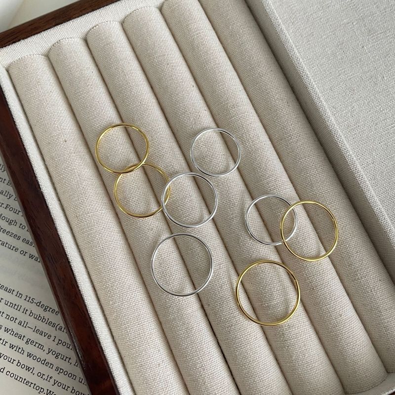 S Pure Silver Aperture 1.2MM1MM Thin Fashion Strip For Women Finger Joint Ring_voghion.com