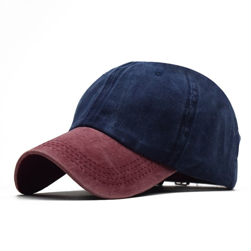 Gorra de béisbol de algodón puro lavado de color sólido para adultos y niños, gorra de béisbol con parches para hombres_voghion.com
