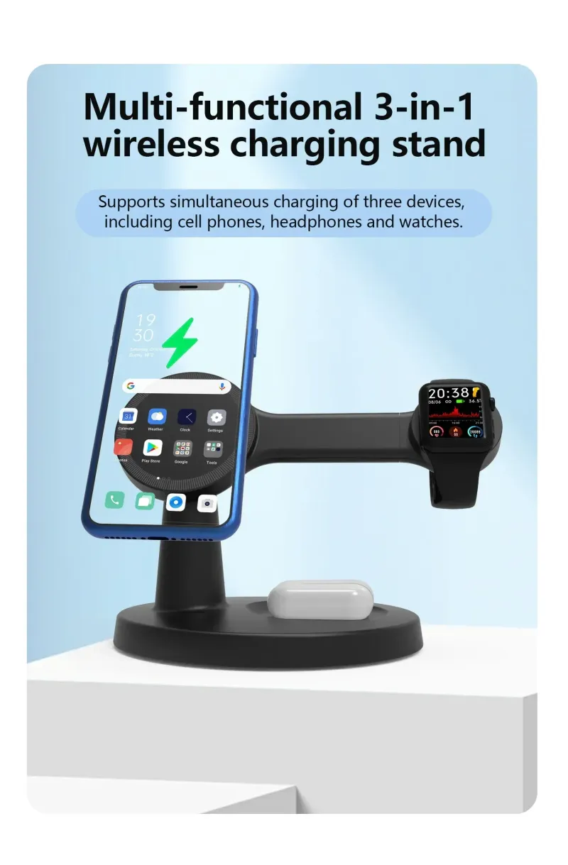 30 Fast Charging Dock Station With Magnetic Wireless Charger Stand For IPhone 12 13 14 15 16 Pro Max IWatch 10 9 8_voghion.com