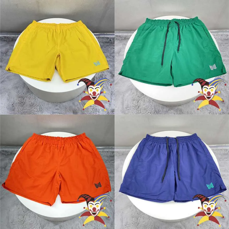Men's Nylon Men Women High Street Mesh Needles Shorts Leg Embroidery Butterfly AWGE Track Breeches T221129_voghion.com
