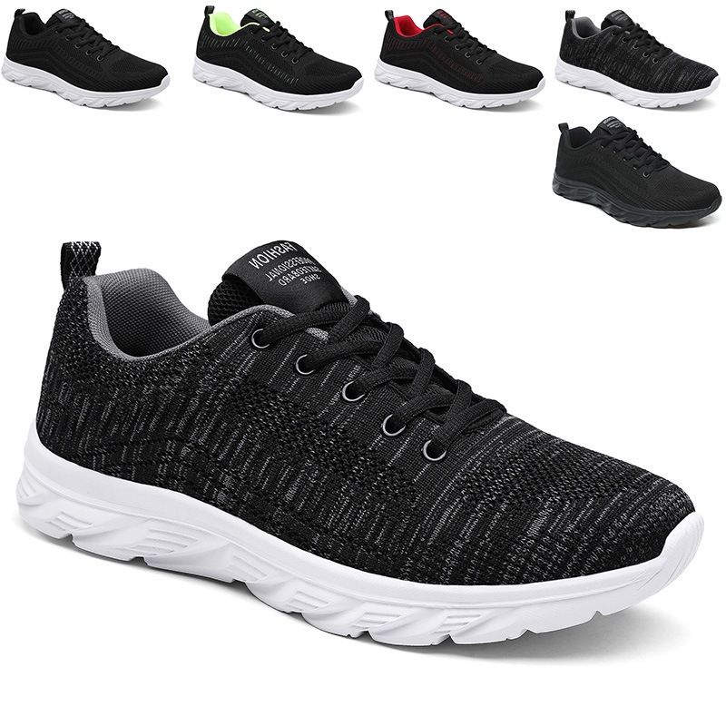 Unbeatable Quality Men's Spring New Knitted Breathable Mesh Casual Sports Running Shoes, Plus Shoes 38-45, Size 46_voghion.com