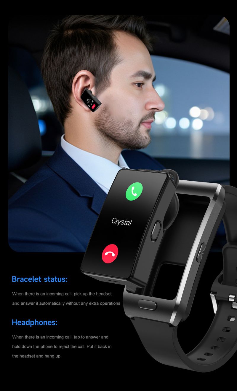 Z15 MAX Smartwatch met Bluetooth-bellen – 2-in-1 fitnesstracker en draadloze oordopjes, hartslag-/bloeddrukmeter, slaapregistratie_voghion.com