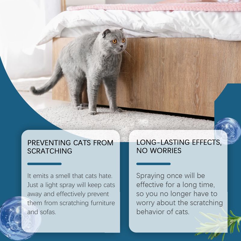 Yegbong Indoor Cat Repellent Spray Pet Repellent To Keep Cats Out Of Bed Indoor Cat Repellent Spray_voghion.com