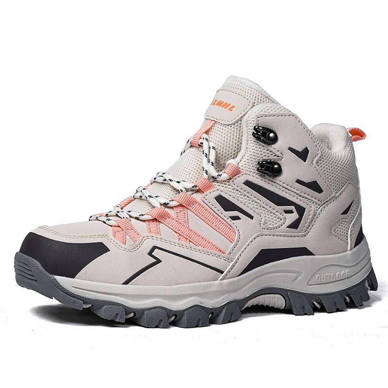 Verdickte Baumwoll-Wanderschuhe für Damen, Paar, Mittelhilfe, Klettern, Langlauf, Wandern, Sport, Wanderschuhe_voghion.com