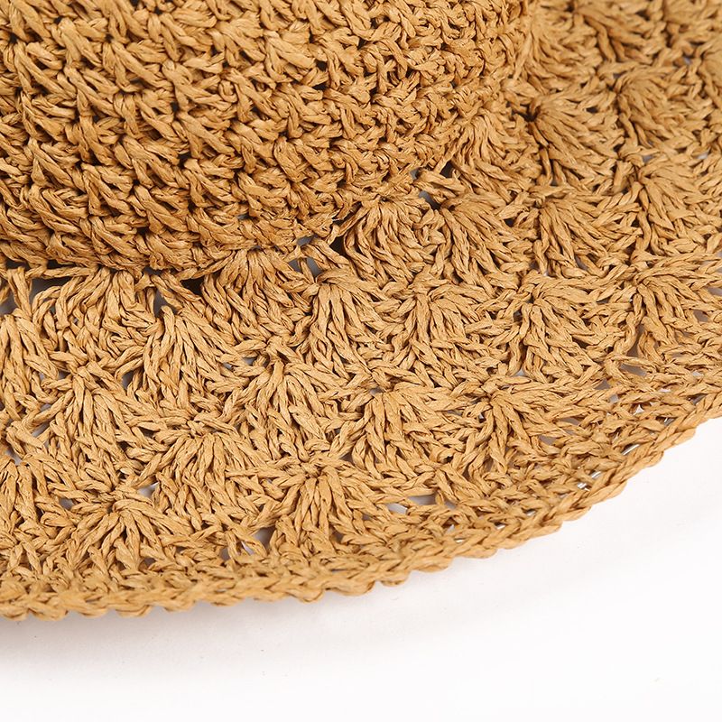 Hot Sale Hot Sale Summer for Women Straw Large Brim Folding Travel Beach HatSun Shade Parent-child Hat Mom Girls Sun Hats_voghion.com