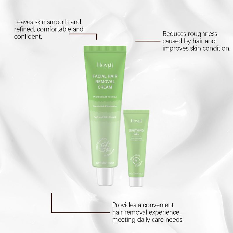 HOYGI Body And Face Kit Sanfte Gesichtsreinigungscreme zur Lippenhaarentfernung_voghion.com