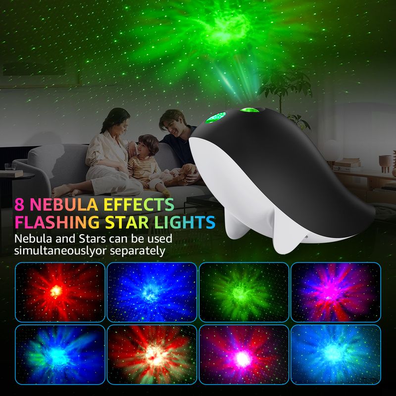 Proyector láser nocturno de ballenas con USB, cielo estrellado, atmósfera de celebridades de Internet_voghion.com