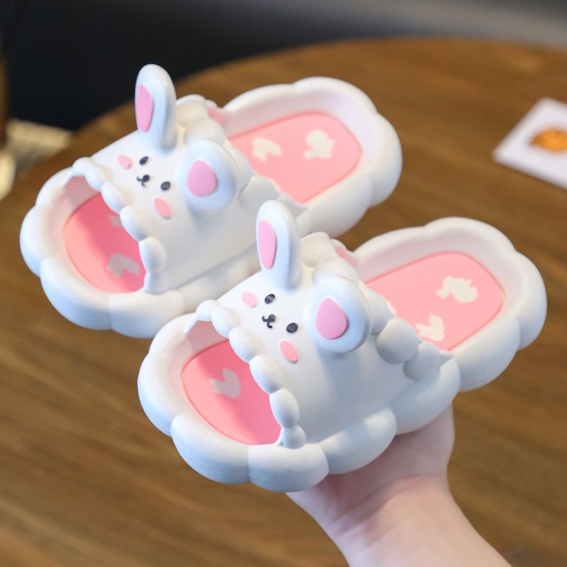 2025 Neue Kinder Sommer Cartoon Kaninchen Hause Anti Slip Weichen Boden Cool Für Jungen Und Mädchen Hausschuhe_voghion.com