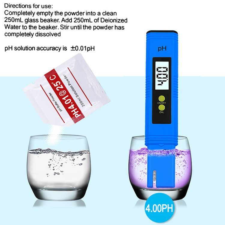 PH Calibrator, Pen, Meter, Testing Solution, High-precision Powder Package, Standard Calibration Powder, PH Buffering_voghion.com