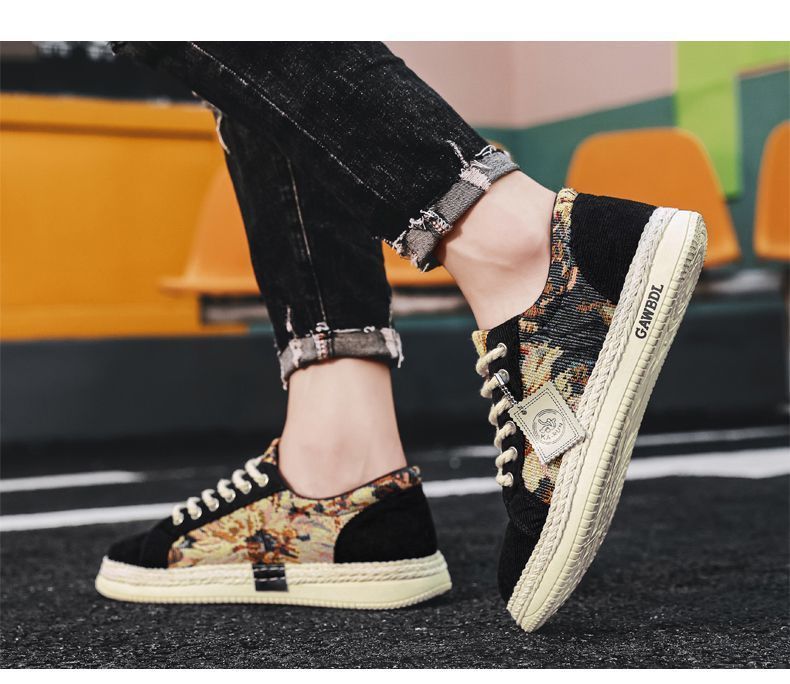 Scarpe da ginnastica basse casual da uomo in tela, leggere, comode e morbide, resistenti agli odori, autunnali 2025_voghion.com