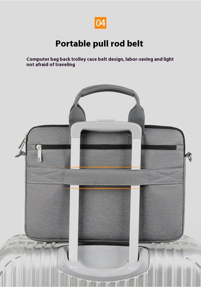 Taška na počítač odolná proti seismice Přenosná taška na notebook Business na jedno rameno 14/15,6/17,3 palce s vnitřní vložkou taška na veřejné dokumenty_voghion.com