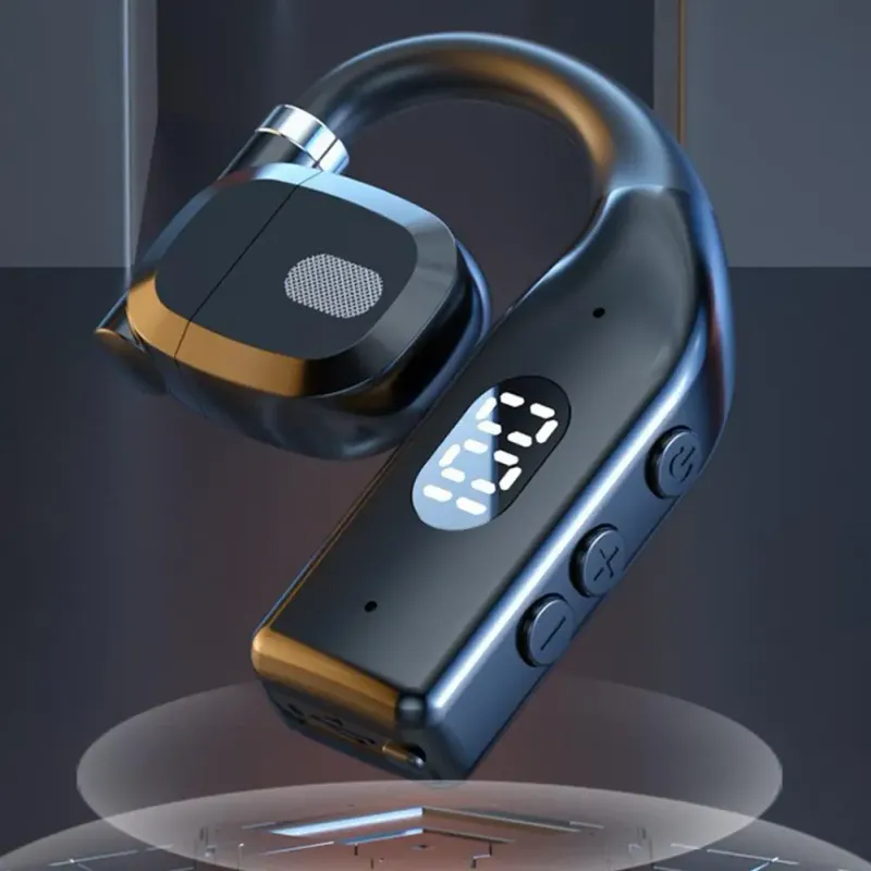 Single Earphones Long Standby Business Headphones Mono Headset Outdoor Call Bluetooth Wireless Earbuds For Left Right Ears_voghion.com