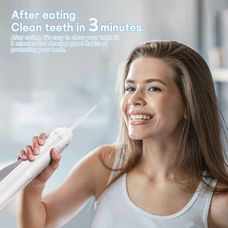 Ață dentară electrică, ață dentară portabilă cu apă, îndepărtarea tartrului, încărcare, curățare orală portabilă și curățarea dinților_voghion.com