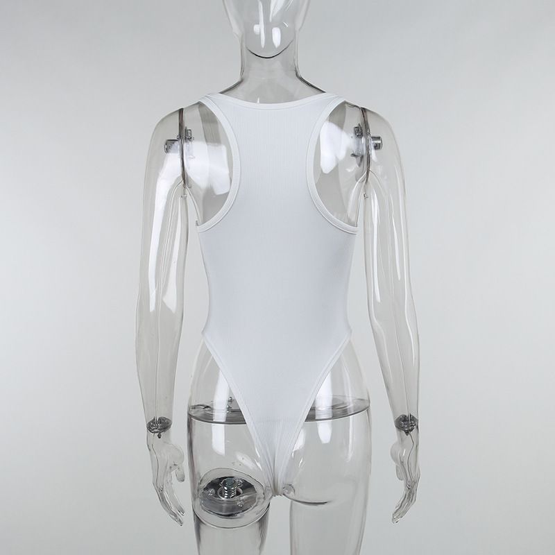 Women's knitted sports vest with halter jumpsuit_voghion.com