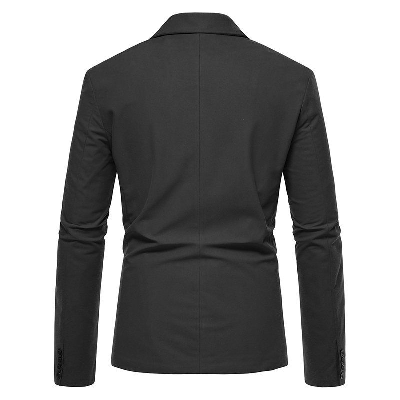 2024 Lente Nieuwe Trendy V-hals Suède Enkele Knoop Jas Pak Trouwjurk voor Mannen_voghion.com