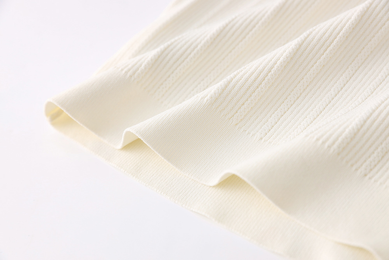 Ärmellose Weste für Damen, gestricktes Oberteil, Nieten, Schnalle, weiß, gestrickt, Single-Wear-Basis_voghion.com