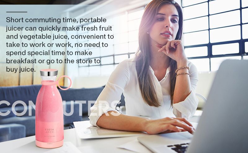 Magnetischer tragbarer USB-Mixer – 11,5 oz Smoothies – Schnellladung_voghion.com