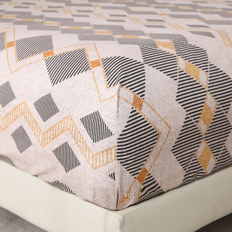 Tribal Bohemian Mattress Cover Polyester Skin Friendly Bed Fitted Sheet Mattress Protector Fitted Sheet_voghion.com